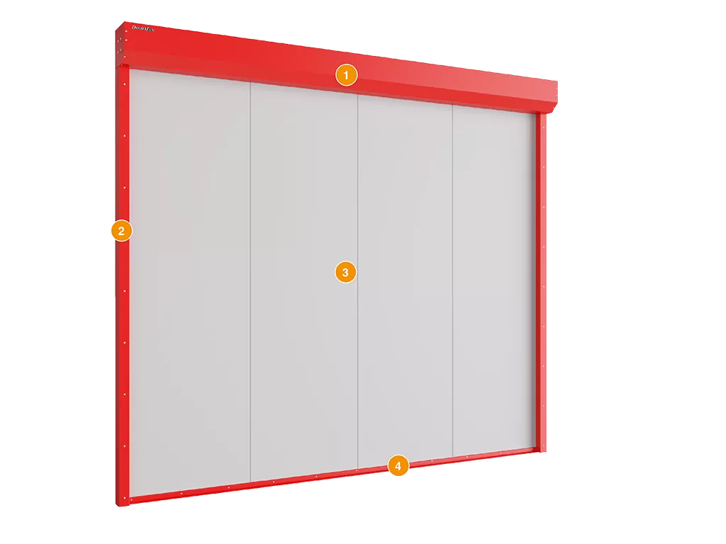  Конструкция противодымной шторы 